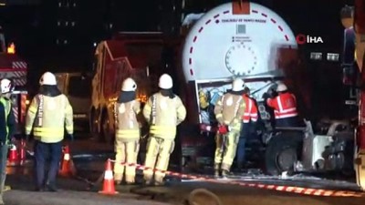  Kontrolden çıkan hafriyat kamyonu gaz tankerine çarptı: 1 ölü