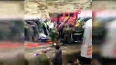 otobus kazasi -  - Batı Şeria'da Otobüs Kazası: 2 Ölü, 41 Yaralı  Videosu