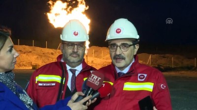 kuyular - Bakan Dönmez, Batı Değirmenköy 4-5 kuyularında doğal gazı ateşledi - İSTANBUL Videosu