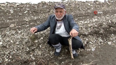 koy mezarligi -  Baraj suları çekildi, 12 yıl sonra köy mezarlığına ulaşabildiler...Köy mezarlığı havadan görüntülendi  Videosu