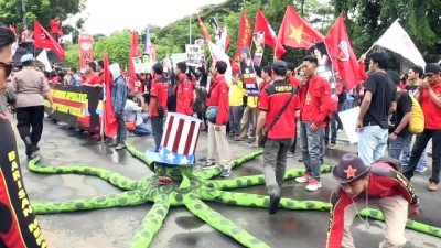 muhalifler - Endonezya'da ABD karşıtı gösteri - CAKARTA  Videosu
