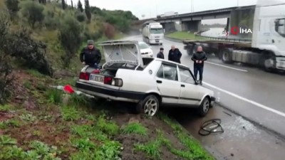 emniyet kemeri -  Hurdaya dönen araçtan burnu bile kanamadan çıktı Videosu