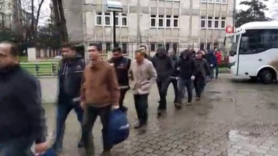  FETÖ'den gözaltına alınan komiser yardımcıları adliyede 