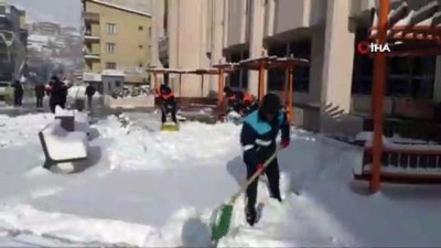 kar kureme araci -  Hakkari’de karla mücadele çalışması sürüyor  Videosu