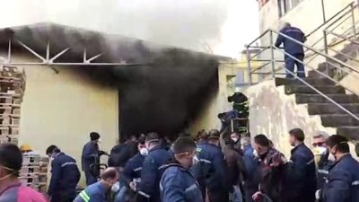 Hatay'da fabrika yangını 