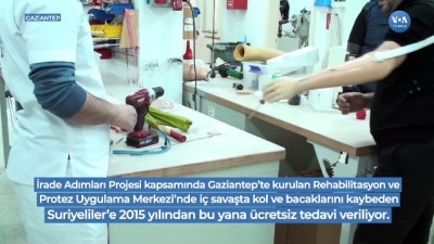 Gaziantep'teki Protez Merkezi Suriye Savaşının Kurbanları İçin Çalışıyor 