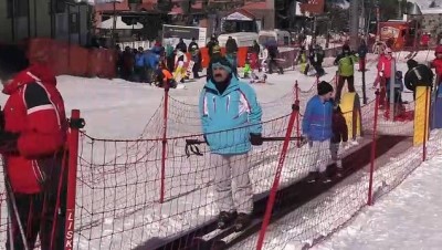 kayak merkezi - Palandöken'de hafta sonu yoğunluğu - ERZURUM  Videosu