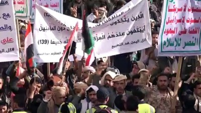 baglilik - Yemen'de Husiler'den 'İsrail ile normalleşme karşıtı' protesto - SANA Videosu