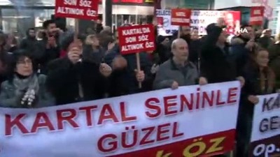  CHP önünde partililerden aday protestosu 
