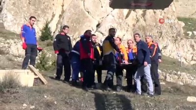 karakol komutani -  Kayalıklardan atladı, yaralı kurtuldu Videosu