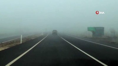  Siverek’te yoğun sis 