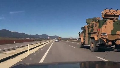 askeri arac - Suriye sınırına askeri sevkiyat - HATAY Videosu