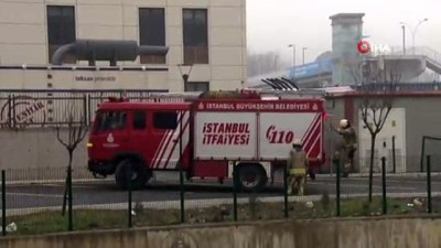 trafo merkezi -  Göztepe'de üniversitede yangın paniği  Videosu