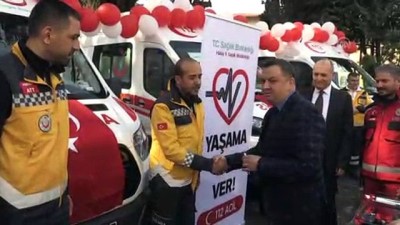elzem - Hatay'a 6 yeni ambulans Videosu