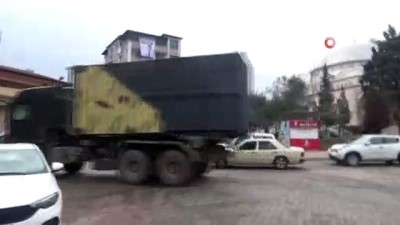 askeri arac -  Sınıra askeri sevkiyat  Videosu