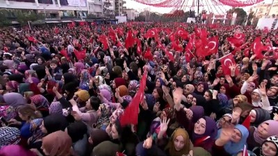 miting alani - Cumhurbaşkanı Erdoğan: '31 Mart'ta zillet ittifakını çökertelim' - MANİSA Videosu