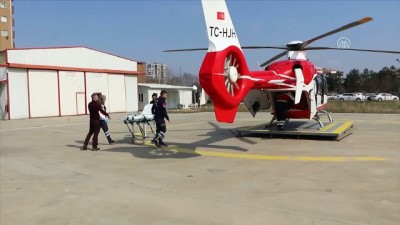 hamile kadin - Ambulans helikopter hamile kadın için havalandı - DİYARBAKIR Videosu