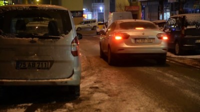 Ardahan'da kar yağışı ve sis