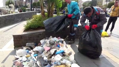 cevre kirliligi -  Doğada topladıkları atıkları kent merkezinde sergilediler  Videosu