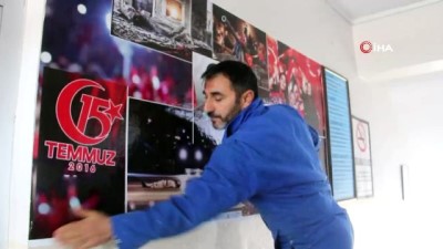 azez -  Korucular, okulu şehit fotoğraflarıyla donattı  Videosu