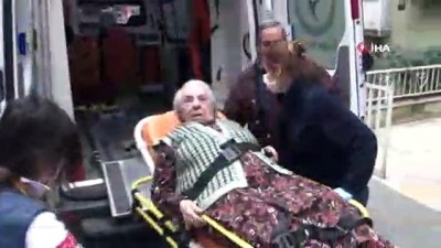 yasli kadin -  Yangında mahsur kalan yaşlı kadını itfaiye ekipleri kurtardı  Videosu