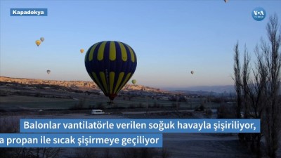 Kapadokya'da Turistlerin Gözdesi: Balonlar