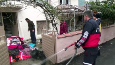 gaz sikismasi -  3 katlı bir apartmanda çıkan yangın korkuttu Videosu