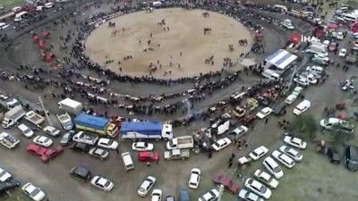festival -  Manisa’da kıran kırana geçen deve güreşi havadan görüntülendi Videosu