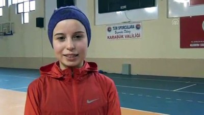 Milli sporcu 'altın'a koşmak istiyor - KARABÜK 