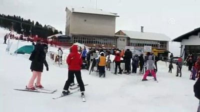 kar yagisi - Uludağ'da hafta sonu hareketliliği - BURSA  Videosu
