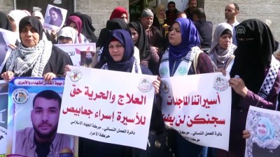 Filistinli tutuklulara destek gösterisi - GAZZE 