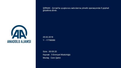 Uyuşturucu operasyonu - ŞIRNAK