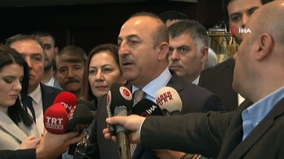  Dışişleri Bakanı Mevlüt Çavuşoğlu, İlçe Yönetimleri ile Birlik Beraberlik Toplantısı çıkışında basın mensuplarına açıklamalarda bulundu 