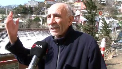  Sarıyer'de çöken istinat duvarı vatandaşları mağdur etti 