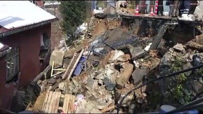 mustakil ev - Sarıyer'de yol çöktü - İSTANBUL  Videosu