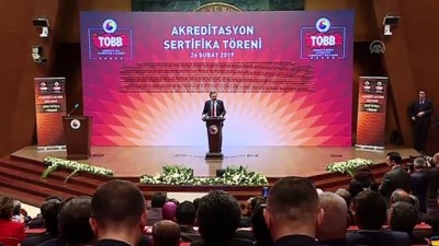 ticaret ve sanayi odasi - TOBB Akreditasyon Sertifika Töreni - Hisarcıklıoğlu - ANKARA Videosu