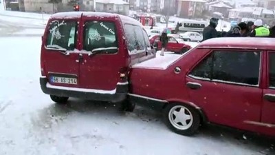 kar yagisi - Yozgat'ta zincirleme kaza  Videosu