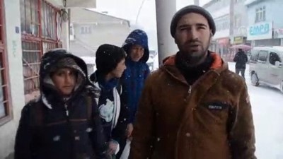 Ağrı'da kar yağışı 