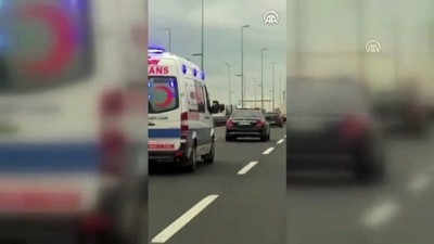 ambulans soforu - Ambulans şoförüne yol vermeyen sürücüye gözaltı - İSTANBUL Videosu