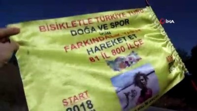 dizustu bilgisayar -  Bisikletine yüklediği eviyle 81 il ve 800 ilçeyi gezecek Videosu