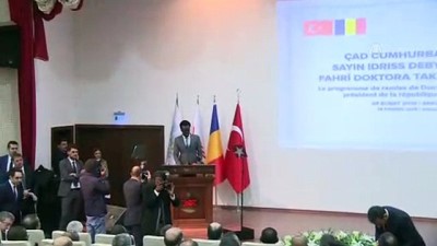fahri doktora - Çad Devlet Başkanı Itno'ya fahri doktora takdim töreni - Çad Devlet Başkanı Itno - ANKARA  Videosu