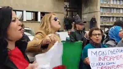 basin ozgurlugu - Cezayir devlet televizyonu çalışanlarından 'yayın yasağı' protestosu - CEZAYİR  Videosu