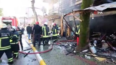 elektrik sobasi -  Dükkanı alev alev yandı, iş yeri sahibi paranın derdine düştü Videosu