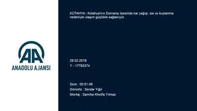 Kütahya'da kar yağışı 