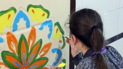 uzun omur - Okulların duvar ve kapılarını resimlerle süslüyorlar - HATAY Videosu