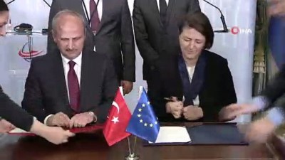 hizli tren hatti -  Türkiye’de yürütülen en büyük AB yatırım projesinin imzaları atıldı Videosu