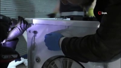 camasir makinasi -  Çamaşır makinesi içerisinde 26 kilo 811 gram eroin ele geçirildi  Videosu