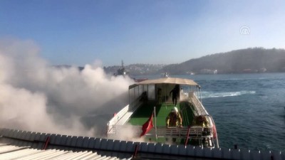 Bebek'te tekne yangını - İSTANBUL 
