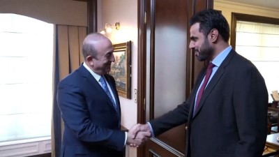 Dışişleri Bakanı Çavuşoğlu, Katar Kalkınma Fonu Genel Direktörü Al-Kuwari’yi kabul etti - ANKARA 