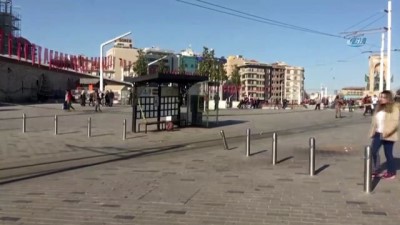 supheli canta -  Taksim'de şüpheli çanta paniği Videosu